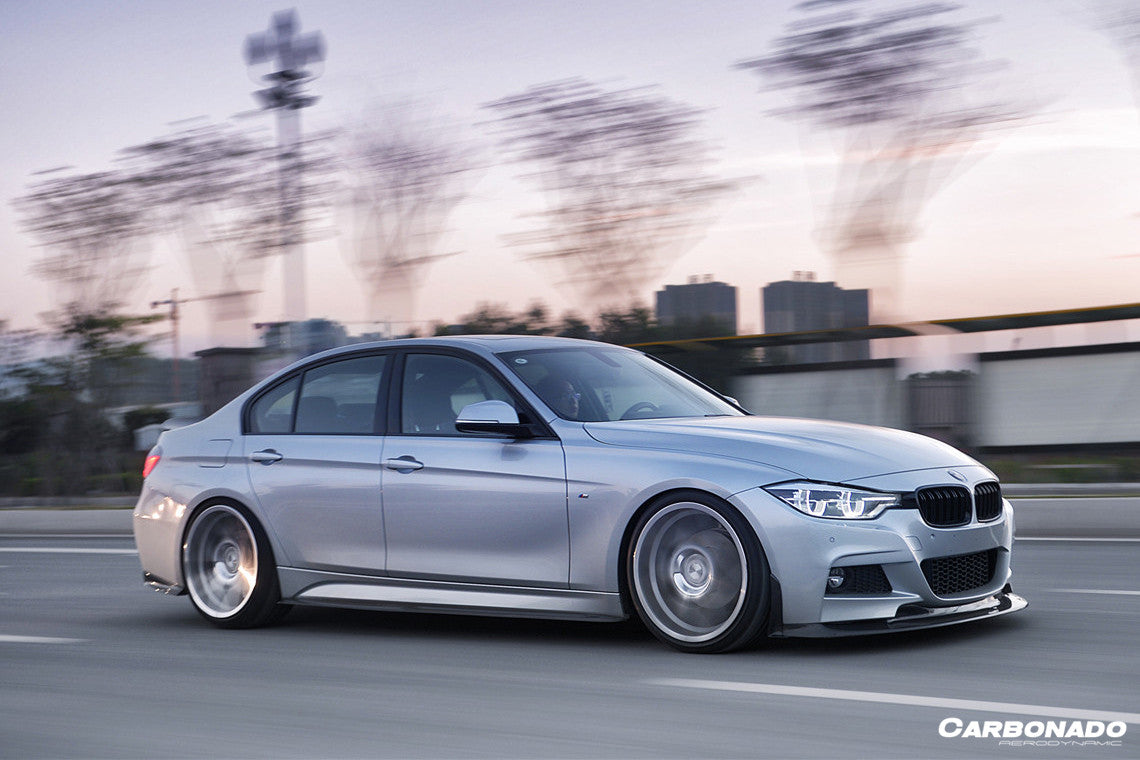 2011-2019 BMW 3 Series F35 M-Tech GV Style Carbon Fiber Side Skirts - Carbonado Aero