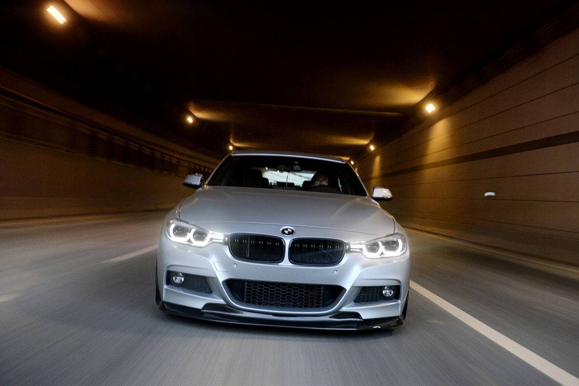 2011-2019 BMW 3 Series F30/F35 M-Tech GV Style Carbon Fiber Front Lip - Carbonado Aero