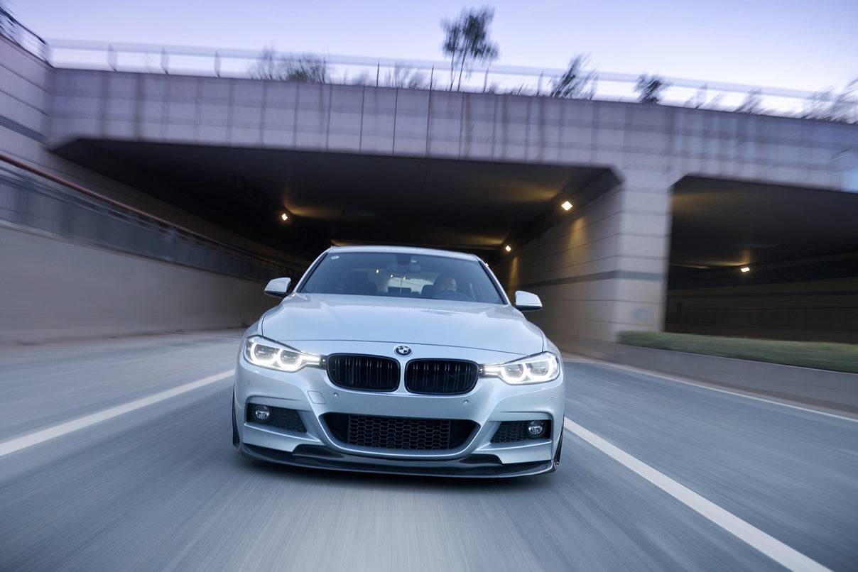2011-2019 BMW 3 Series F30 & F35 M-Tech GV Style Carbon Fiber Front Lip Set - Carbonado