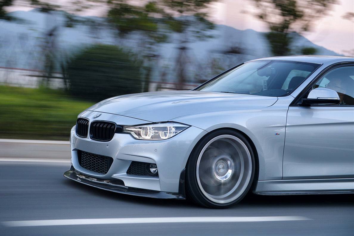 2011-2019 BMW 3 Series F30/F35 M-Tech GV Style Carbon Fiber Front Lip - Carbonado Aero