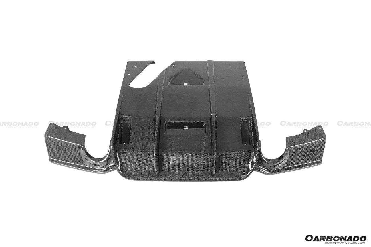 2011-2019 BMW 3 Series F30/F35 M-Tech GV Style Carbon Fiber Rear Lip - Carbonado Aero