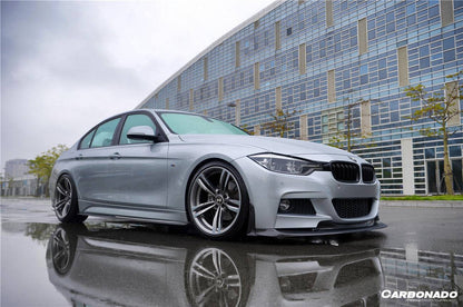 2011-2019 BMW 3 Series F35 M-Tech GV Style Carbon Fiber Side Skirts - Carbonado