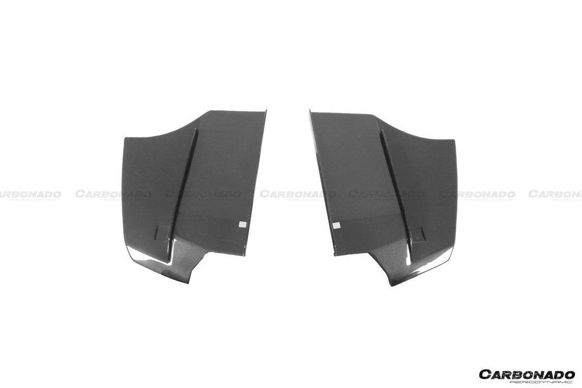 2011-2019 BMW 3 Series F30/F35 M-Tech GV Carbon Fiber Rear Lip w/ Diffuser & Caps - Carbonado Aero