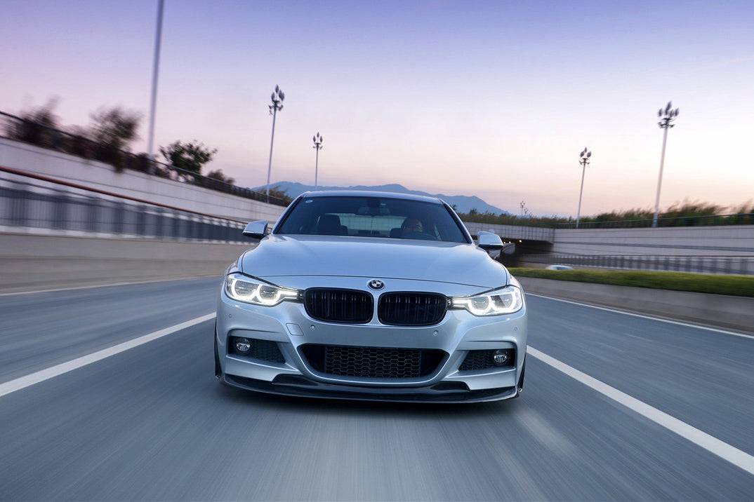 2011-2019 BMW 3 Series F30 & F35 M-Tech GV Style Carbon Fiber Front Lip - Carbonado