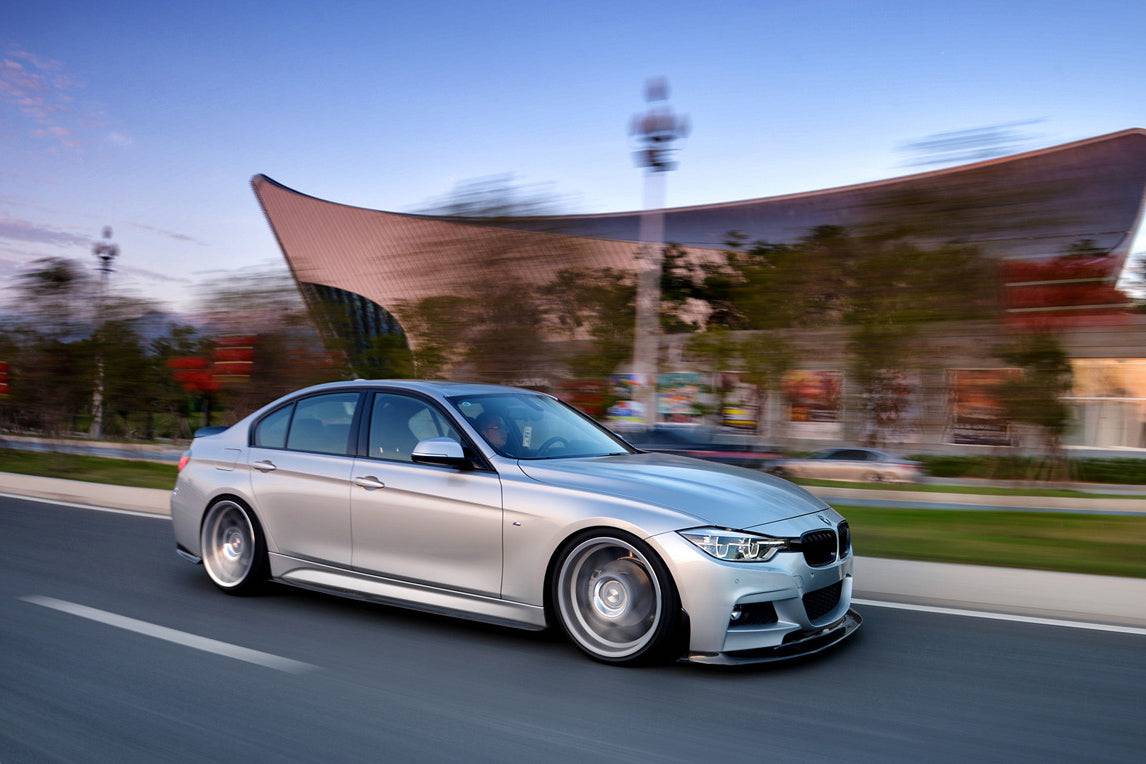 2011-2019 BMW 3 Series F30/F35 M-Tech GV Style Carbon Fiber Front Lip - Carbonado Aero