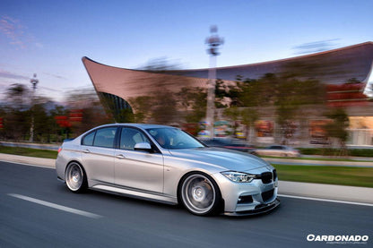 2011-2019 BMW 3 Series F35 M-Tech GV Style Carbon Fiber Side Skirts - Carbonado Aero