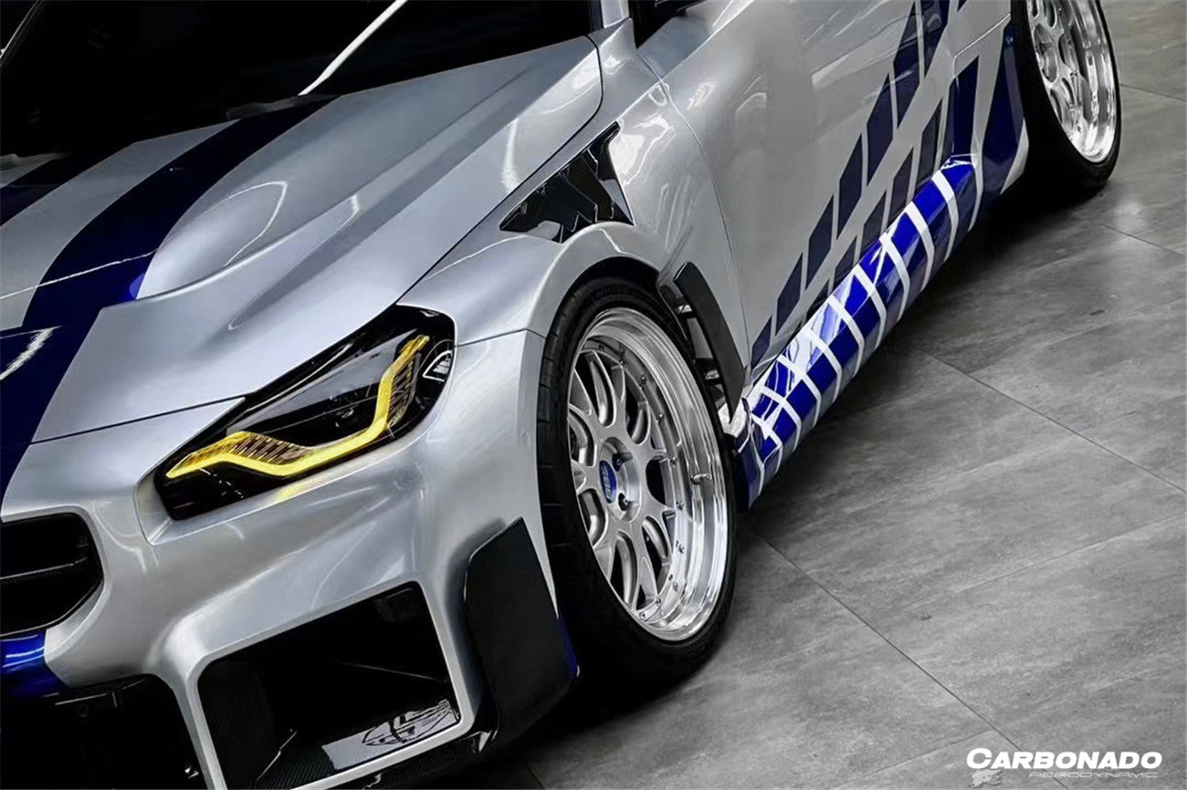 2021-2024 BMW M2 G87 OD-MP Style Dry Carbon Fiber Front Bumper Air Inlet Trim