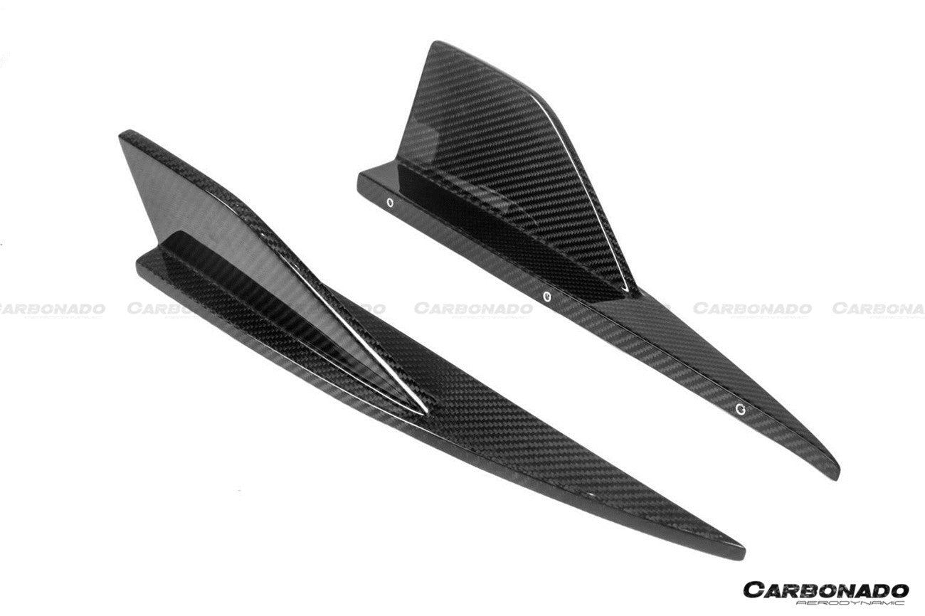 2021-2024 BMW M2 G87 OD Style Dry Carbon Fiber Rear Bumper Splitter Winglets