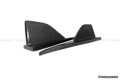 2021-2024 BMW M2 G87 OD Style Dry Carbon Fiber Rear Bumper Splitter Winglets
