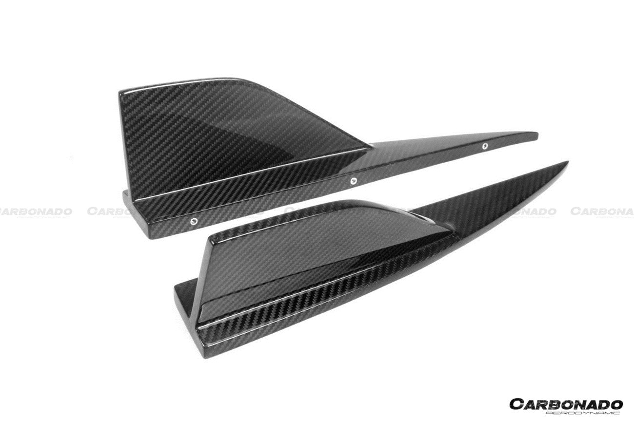 2021-2024 BMW M2 G87 OD Style Dry Carbon Fiber Rear Bumper Splitter Winglets