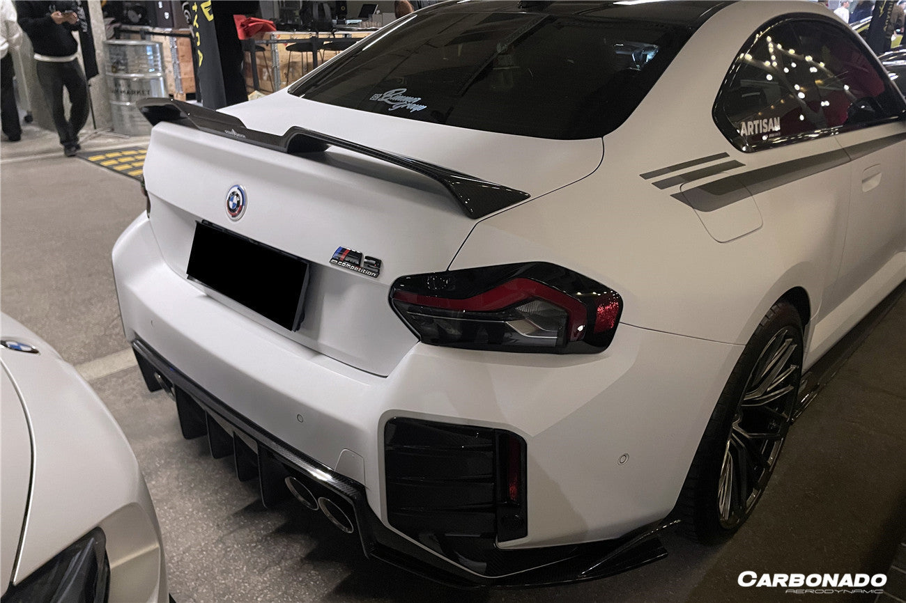 2021-2024 BMW M2 G87 OD Style Dry Carbon Fiber Rear Bumper Splitter Winglets