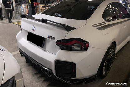2021-2024 BMW M2 G87 OD Style Dry Carbon Fiber Rear Bumper Splitter Winglets