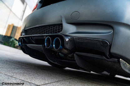 2008-2012 BMW M3 E92/E93 VA Style Carbon Fiber Rear Diffuser with Lip - Carbonado Aero