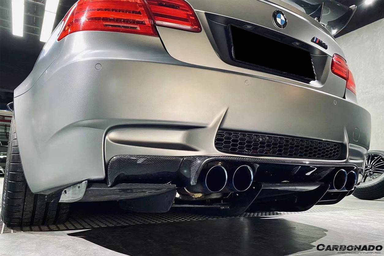 2008-2012 BMW M3 E92/E93 VA Style Carbon Fiber Rear Diffuser with Lip - Carbonado Aero