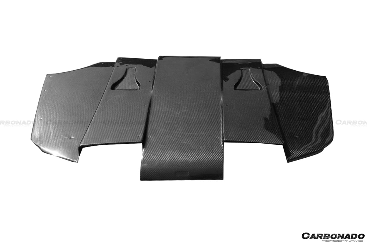 2008-2012 BMW M3 E92/E93 VA Style Carbon Fiber Rear Diffuser with Lip - Carbonado Aero