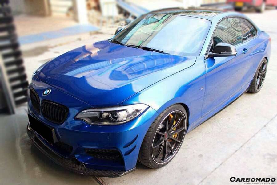 2013-2016 BMW 2 Series F22/F23 EXOT Style Front Lip (M-Tech Only) - Carbonado Aero