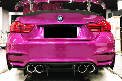 2014-2020 BMW M3 F80 & M4 F82 SM Style Carbon Fiber Rear Diffuser and Lip