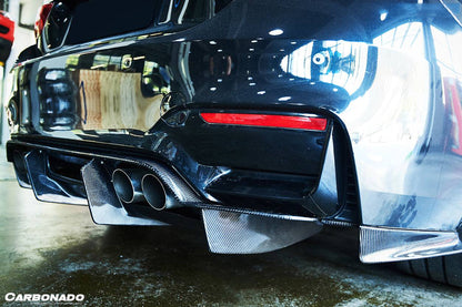2014-2020 BMW M3 F80 & M4 F82 SM Style Carbon Fiber Rear Diffuser - Carbonado Aero