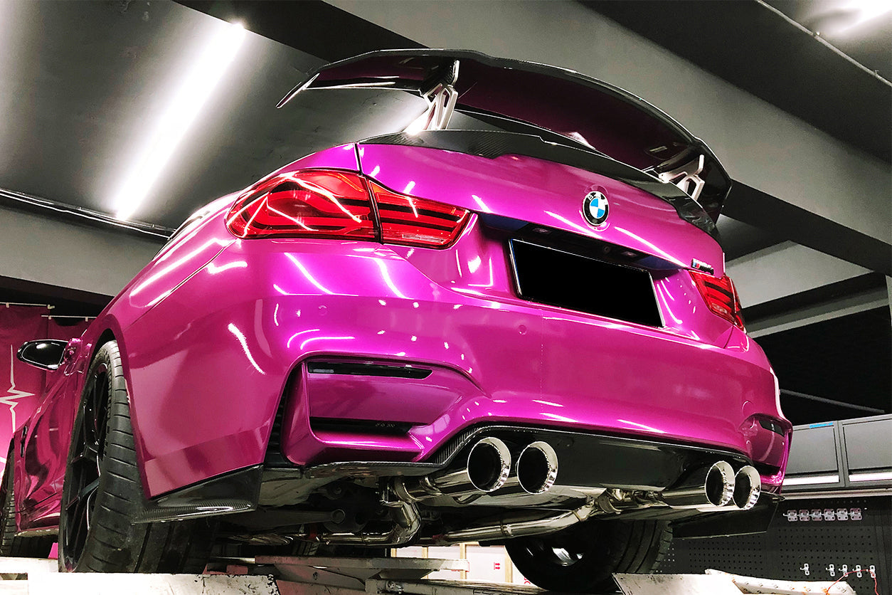 2014-2020 BMW M3 F80   M4 F82 SM Style Carbon Fiber Rear Diffuser and Lip