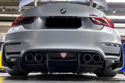 2014-2020 BMW M3 F80 & M4 F82 SM Style Carbon Fiber Rear Diffuser - Carbonado Aero