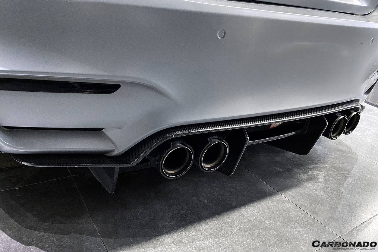2014-2020 BMW M3 F80 & M4 F82 SM Style Carbon Fiber Rear Diffuser - Carbonado Aero