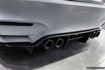 2014-2020 BMW M3 F80 & M4 F82 SM Style Carbon Fiber Rear Diffuser - Carbonado Aero