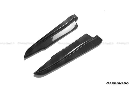 2008-2012 BMW M3 E90/E92/E93 ET Style Carbon Fiber Rear Bumper Splitter Caps - Carbonado Aero