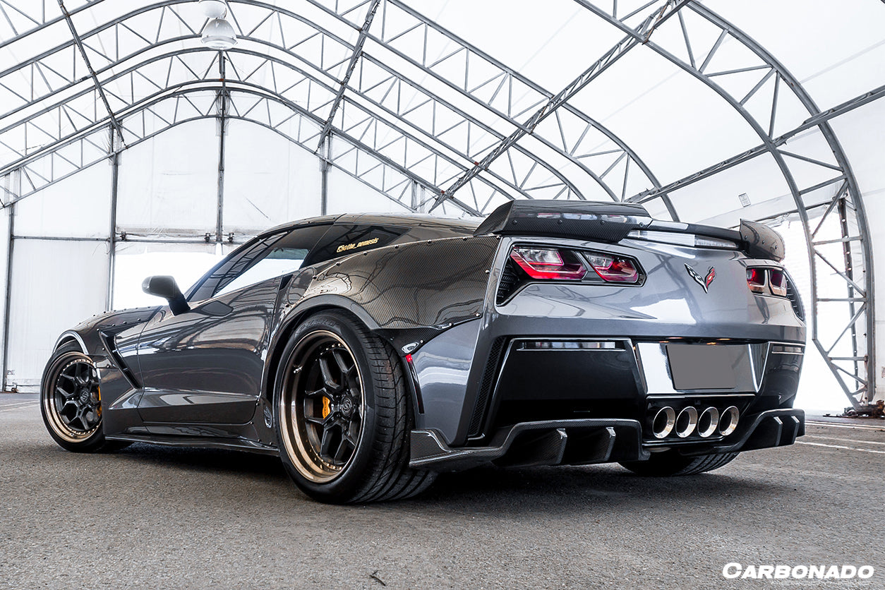 2013-2019 Corvette C7 Z51 Z06 Grandsport Carbon Fiber Trunk Spoiler