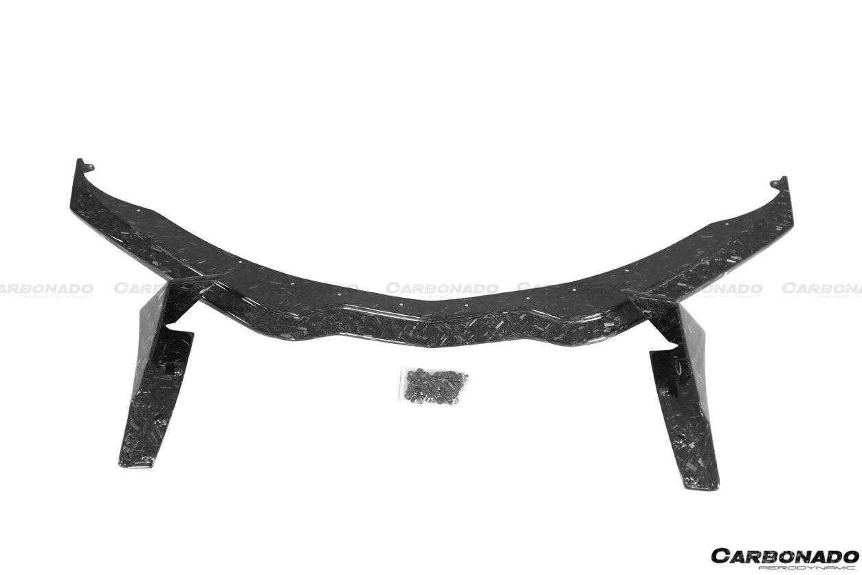 2013-2019 Corvette C7 Z06 Grandsport Carbon Fiber Front Lip w/ Caps - Carbonado Aero