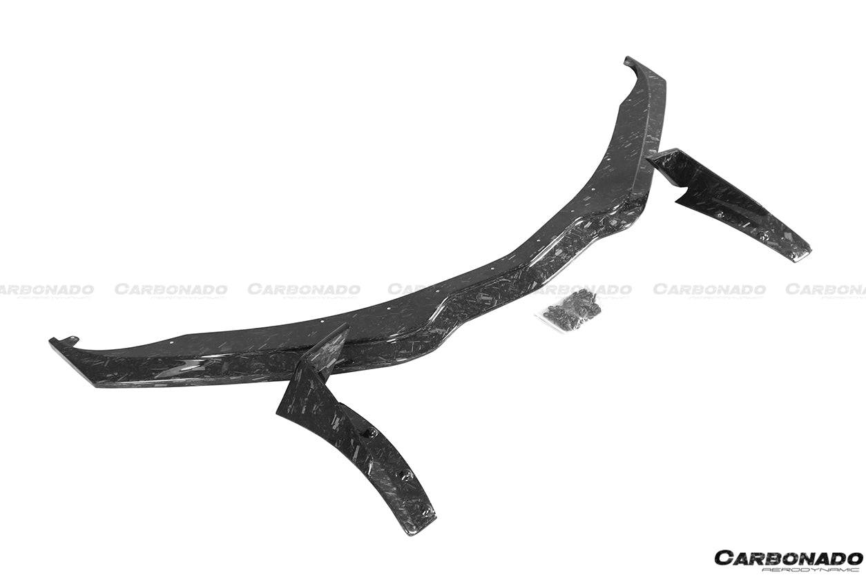 2013-2019 Corvette C7 Z06 Grandsport Carbon Fiber Front Lip w/ Caps - Carbonado Aero
