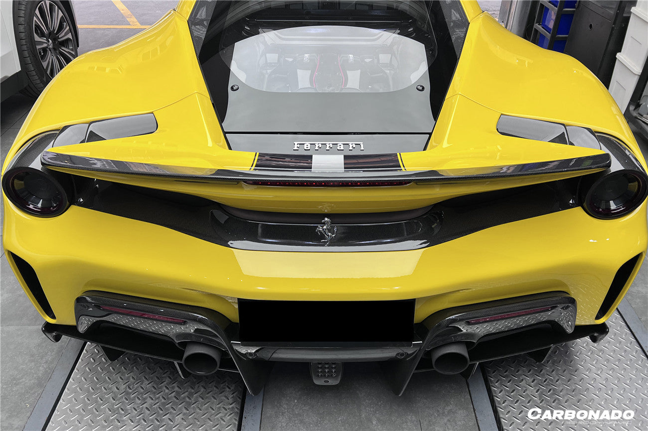 2018-2022 Ferrari 488 PISTA NV Style Carbon Fiber Trunk Spoiler Wing