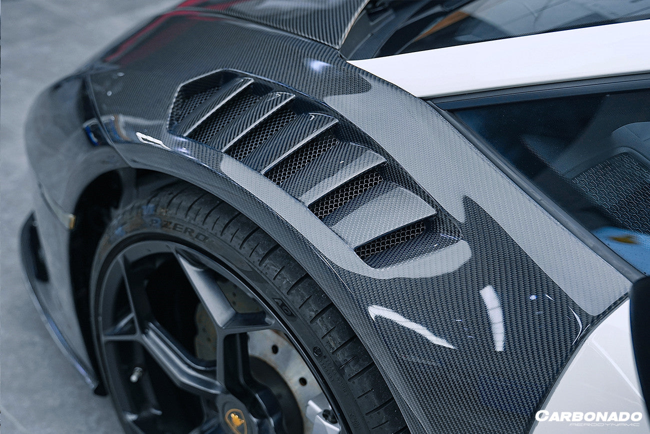 2015-2021 Lamborghini Huracan LP610/LP580/EVO VRS Style Front Fender - Carbonado