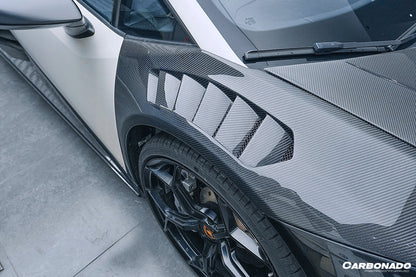 2015-2021 Lamborghini Huracan LP610/LP580/EVO VRS Style Front Fender - Carbonado