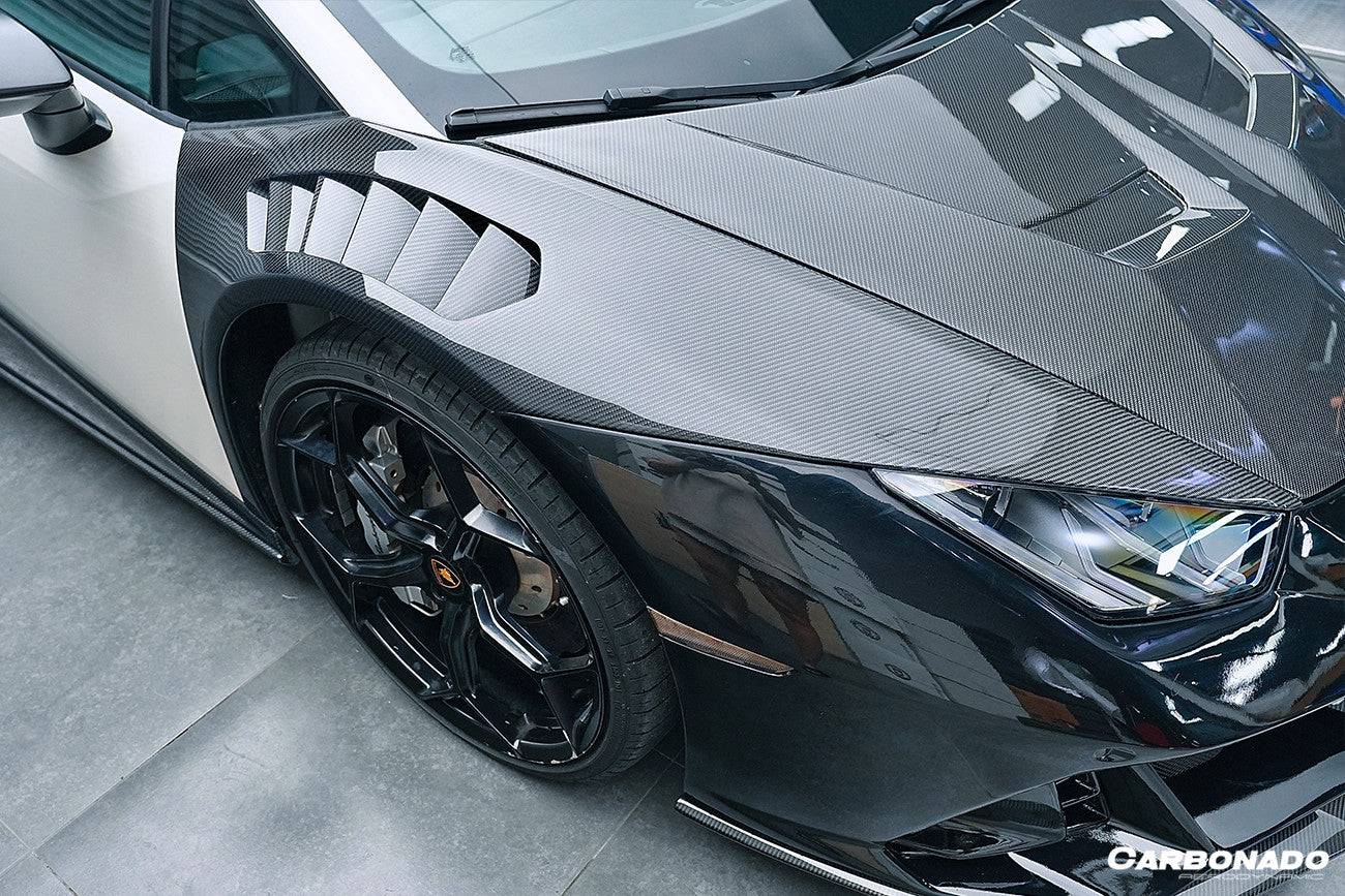 2015-2023 Lamborghini Huracan LP610/LP580/EVO VRS Style Front Fender - Carbonado