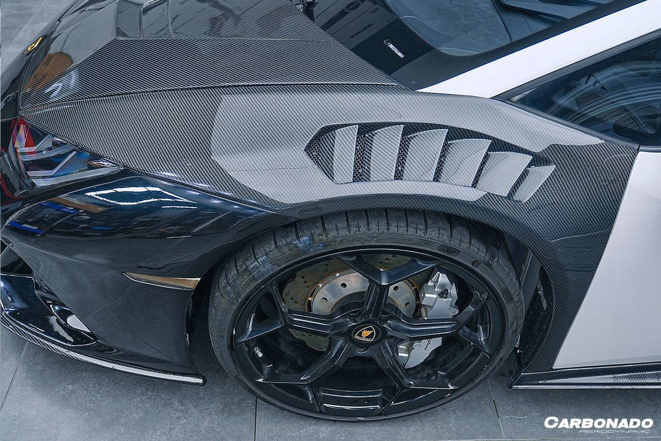 2015-2023 Lamborghini Huracan LP610/LP580/EVO VRS Style Front Fender - Carbonado Aero