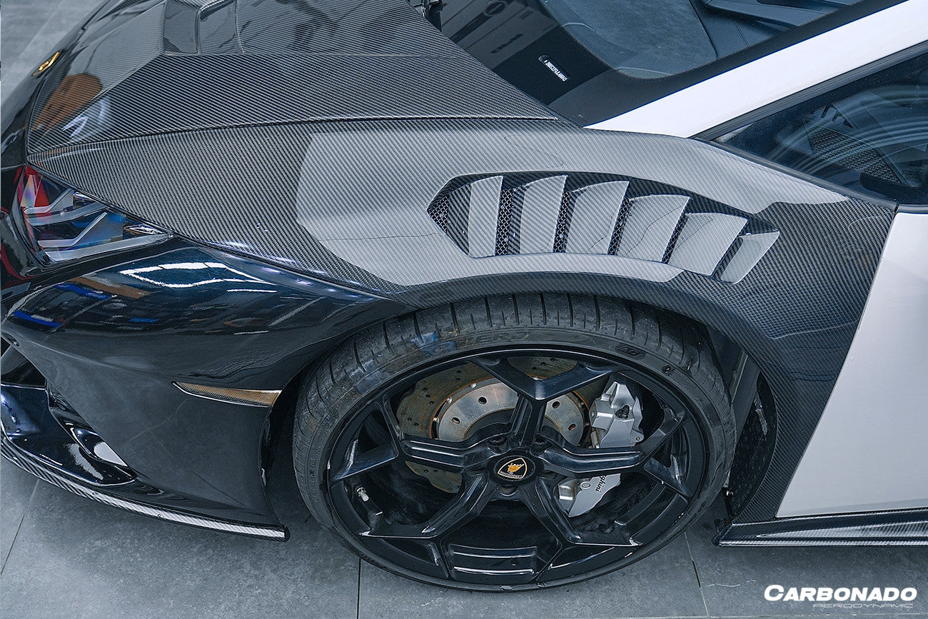 2015-2021 Lamborghini Huracan LP610/LP580/EVO VRS Style Front Fender - Carbonado