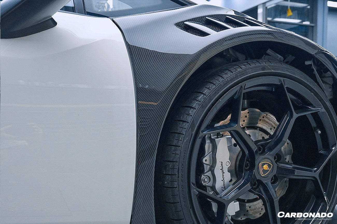 2015-2021 Lamborghini Huracan LP610/LP580/EVO VRS Style Front Fender - Carbonado