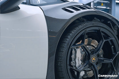 2015-2021 Lamborghini Huracan LP610/LP580/EVO VRS Style Front Fender - Carbonado