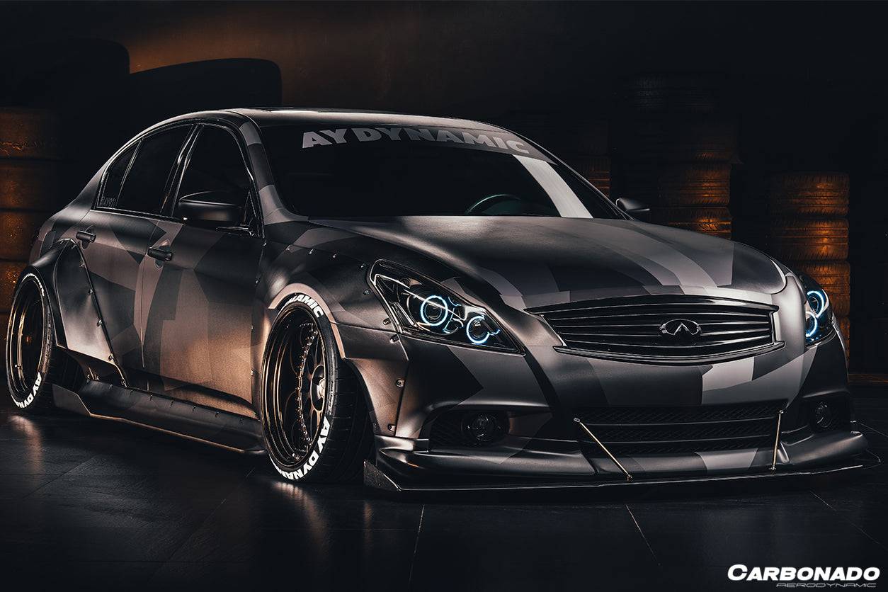 2010-2013 Infiniti G25/G37 Sedan BKSS Style Side Skirts - Carbonado