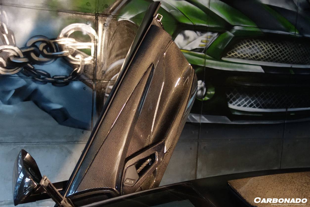2011-2016 Lamborghini Aventador LP700 Coupe/Roadster Carbon Fiber Inner Door Handle - Carbonado