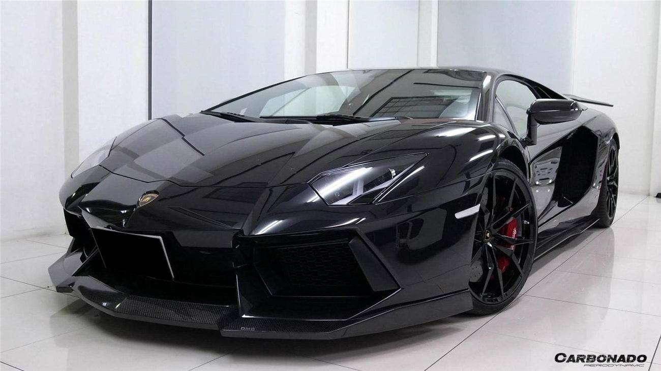 2011-2016 Lamborghini Aventador LP700 Coupe & Roadster DM Style Carbon Fiber Front Lip - Carbonado