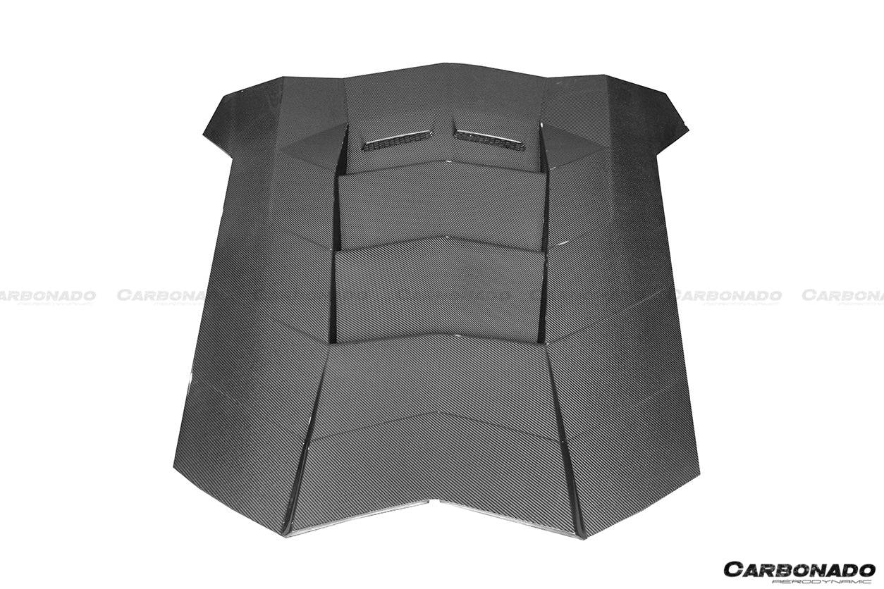 2011-2016 Lamborghini Aventador LP700 Coupe BKSS Style Carbon Fiber Engine Trunk - Carbonado Aero
