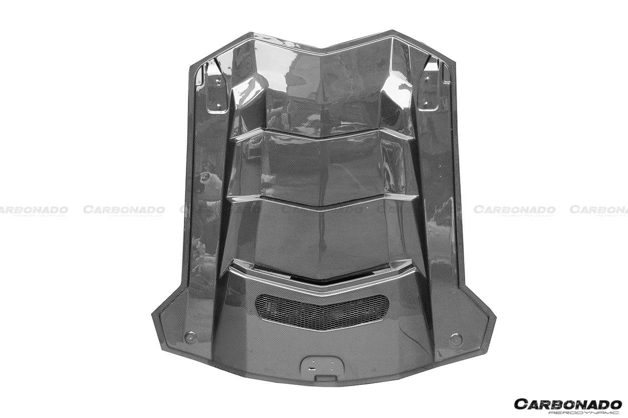 2011-2016 Lamborghini Aventador LP700 Coupe BKSS Style Carbon Fiber Engine Trunk - Carbonado Aero