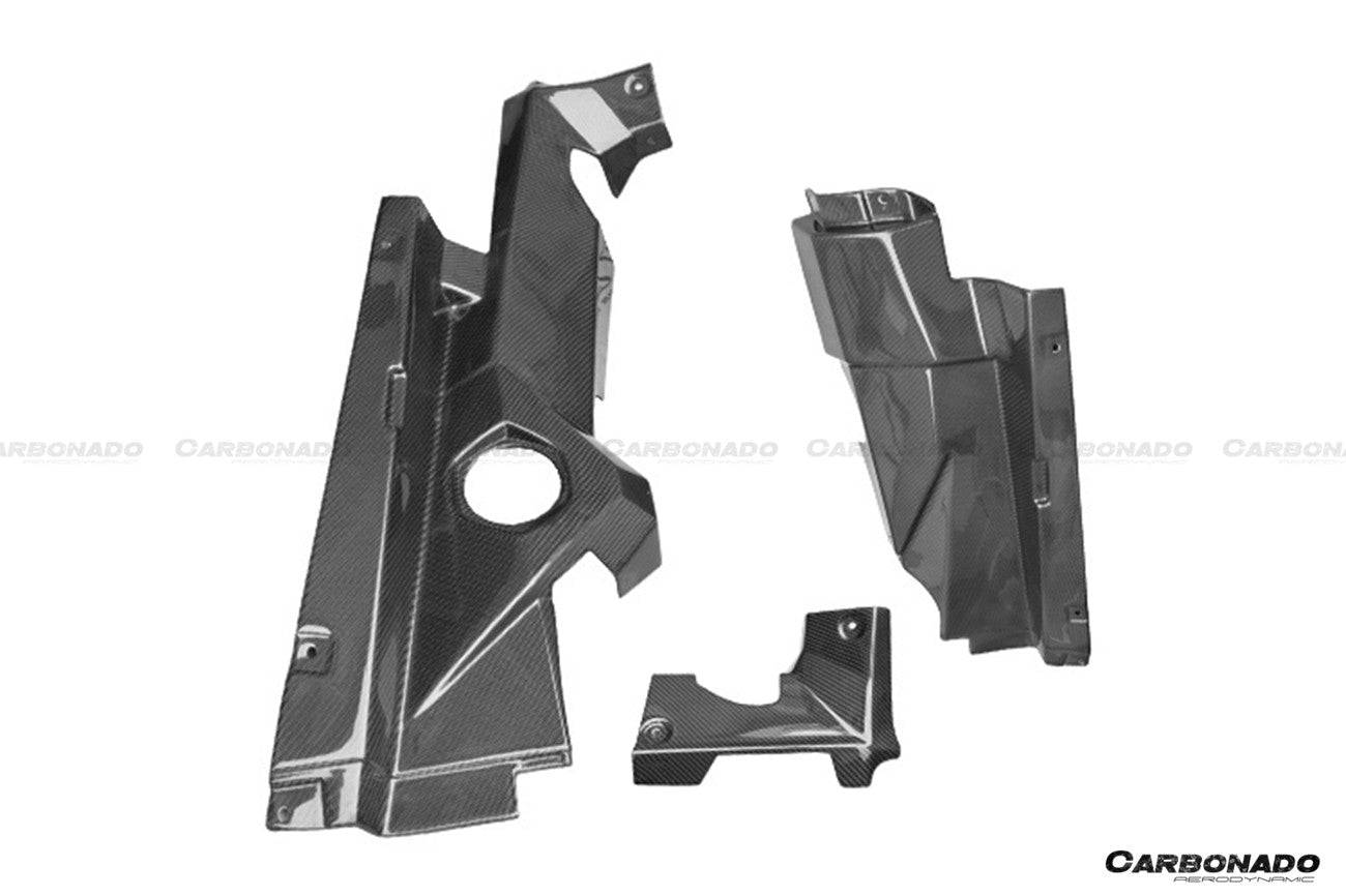 2011-2016 Lamborghini Aventador LP700 Coupe OEM Style Carbon Fiber Engine Trunk Kit - Carbonado