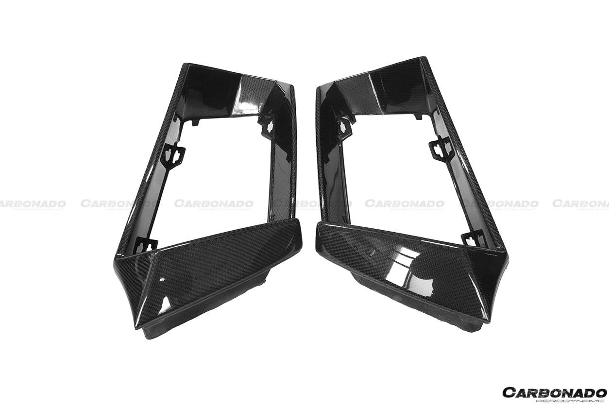 2011-2016 Lamborghini Aventador LP700 Coupe & Roadster Oem Style Carbon Fiber Front Bumper Grille - Carbonado