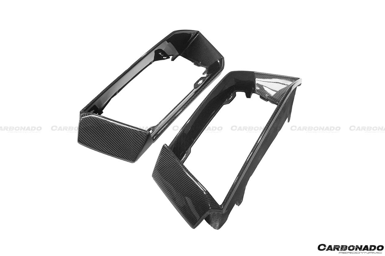 2011-2016 Lamborghini Aventador LP700 Coupe & Roadster Oem Style Carbon Fiber Front Bumper Grille - Carbonado