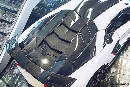 2011-2016 Lamborghini Aventador LP700 Coupe OEM Style Carbon Fiber Gas Cap Repalcement - Carbonado