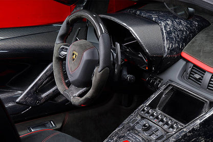 2011-2016 Lamborghini Aventador LP700 Coupe & Roadster OEM Style Carbon Fiber Instrument Surround Panel Cover - Carbonado