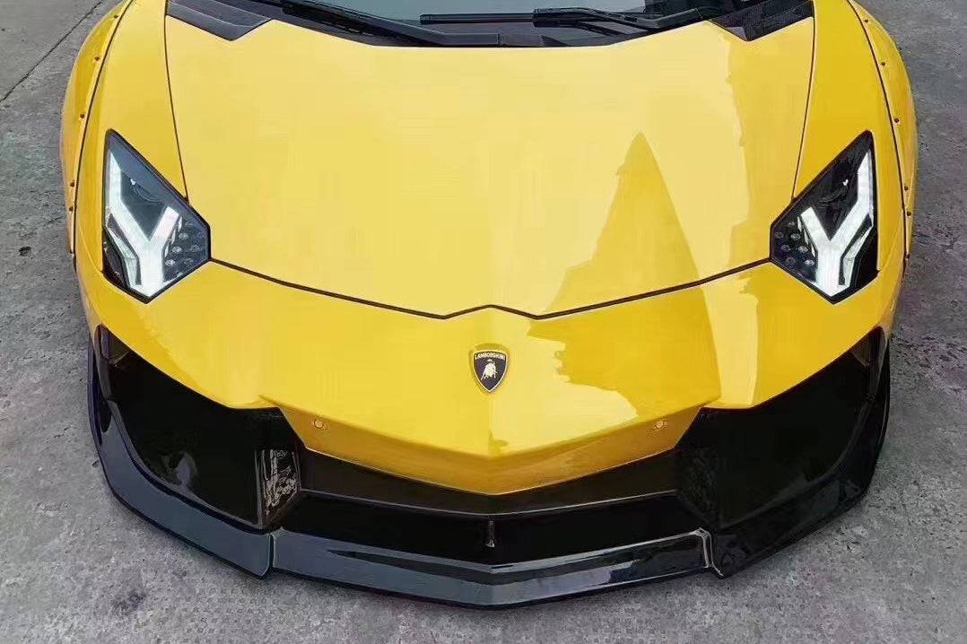 2011-2021 Lamborghini Aventador LP700 LP720 LP750 LP740 Coupe & Roadster DE Style Front Bumper - Carbonado
