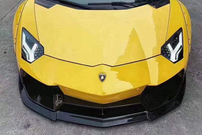 2011-2021 Lamborghini Aventador LP700 LP720 LP750 LP740 Coupe & Roadster DE Style Front Bumper - Carbonado